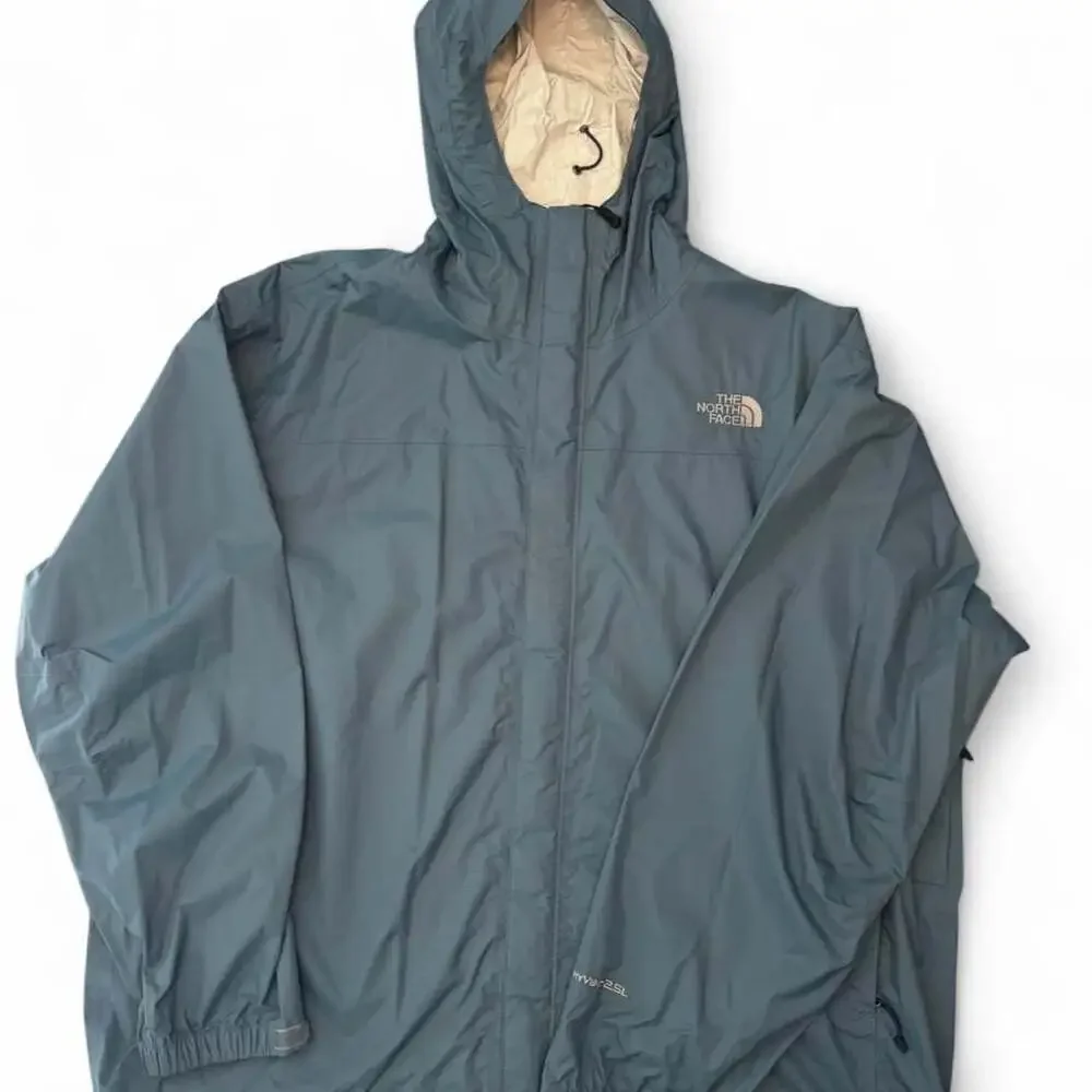 The North Face HyVent 2.5L Waterproof Hooded Rain Jacket Blue